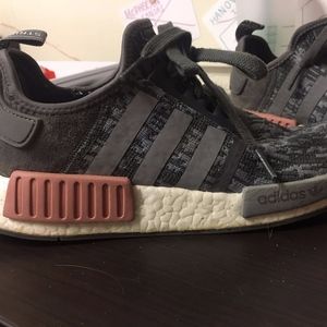 Adidas Gray and Pink NMDs